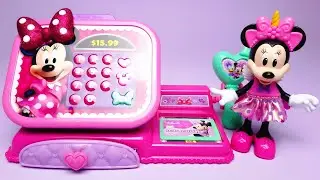 Disney Minnie Mouse Cash Register Set Satisfying with Unboxing Compilation Toys ASMR