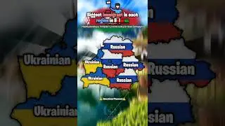 Biggest immigrant in each region in Belarus #shorts #mapping #belarus #geography #map #viral