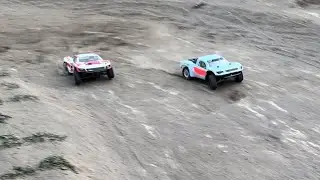 Tekno SCT 410.3 (grey/orange) vs Team Losi SCTE 3.0 (white/red) at RC World Manila April 2024