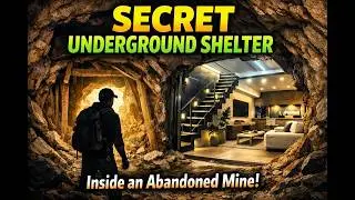 I Built a Secret Underground Modern Shelter Inside an Abandoned Mine