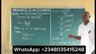 Unbiased Estimator | Derive Unbiased Estimators for scale parameter in the Rayleigh Distribution