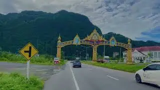 The road from Phuket to Krabi province Ao Nang on a motorcycle