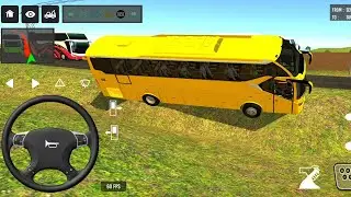 BUS SIMULATOR INDONESIA|| Bus🚌 Driving👮&zwj;♂️ City euro Coach bus Simulator 🔥-Android Gameplay Bus 2024