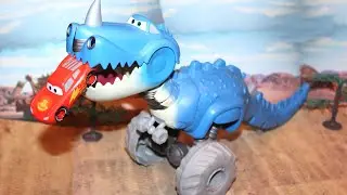 Mattel Disney Cars on the Road Roll & Chomp Dino - Tyranamissiasaurus Rex (динозавр тираннозавр)