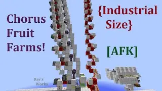 [Simple] AFK Industrial Size Chorus Fruit Farms! | Minecraft (CHECK description)