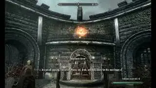 Skyrim - Sitting at home during the bride's assassination.