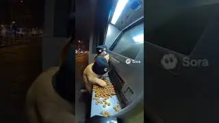 😱The orange criminal cats at the ATM 🏧#shorts#shortsfeed#shortsvideo#shortsviral#shortsyoutube#sor