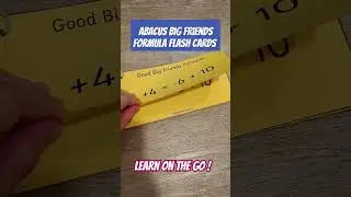 Abacus flash card formula ! #abacus #flashcards #matheducation #soroban