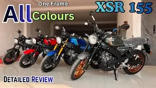Yamaha XSR 155 Retro All Colours Detailed Review On Road Price All Features Top Speed Exhaust Sound 