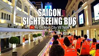 Saigon&rsquo;s Night Skyline - City Bus Tour - HCMC, Vietnam 🇻🇳 - Virtual Bus Tour [4K]