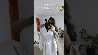 DIY Luxury Robe Tutorial!🧵✨️+PDF Pattern ✂️ #diyfashion #sewingtutorial #easypatterns #sewingpattern
