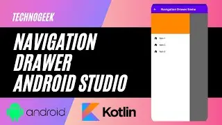 Navigation Drawer Android Studio | How to create Navigation Drawer Activity| Kotlin | 2021