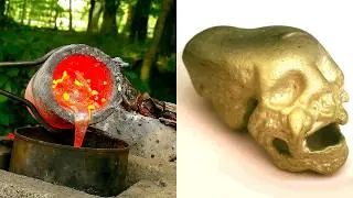Casting An Aluminum Skull!