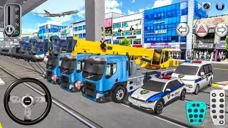 3D Driving Class #22: Real City Driving - Police Van and Tow Truck Vs Train - Android GamePlay