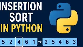 Insertion Sort in Python Explained Step-by-Step (Beginner Friendly!)