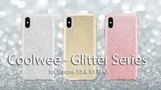 Coolwee Shiny Glitter Sparkle Flakes for iPhone XS MAX 6.5 Case Bling Bling - Glitter Series