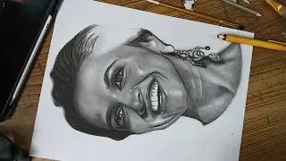 Day 35 !!! Timelapse drawing video!!! Realistic Portrait Drawing Series ✅