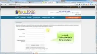 Comment puis-je m'inscrire?  Pub o TOGO - Pub au T