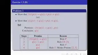 1 5 Rules of Inference for Quantified statements   Problems/Unit I/Mr.Venkatesan