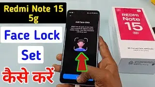 Redmi Note 15 5g face lock setting / Redmi Note 15 5g me face unlock kaise lagaen /face lock setting