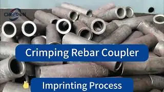 Imprinting Process of CRIMPING REBAR COUPLER. #rebarcoupler  #imprinting  #factory  #manufacturing