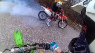 Honda Crf 250 Burn Out... Rainy Day |KoFaRiders|