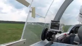 Посадка на Grob G-103 Twin Astir