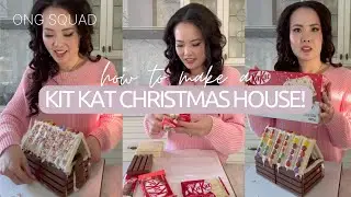 How to Make a KITKAT CHRISTMAS House! 🎄