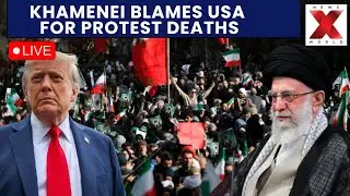 Iran Protests LIVE : Iran&rsquo;s Khamenei Blames US And Israel For Deadly Protests | NewsX World