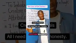 The Uses of Em Dashes &mdash;