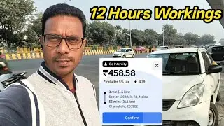 OLA Uber Rapido Cab Owner income || 12 Hours income of Ola Uber cab Driver 