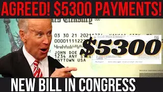 AGREED: Bipartisan Support For New $5,300 Payments! $1,200 Stimulus Checks In One State