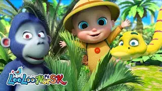 🌿🐵 Hjertet av Jungelen - G&oslash;yal Samling med Barnesanger! 🎶💛 LooLoo Norske