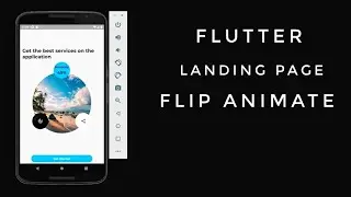 FLUTTER UI - Landing Page with Flip Animation