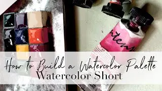 How to Build a Watercolor Palette - Watercolor #shorts