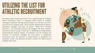 Maximizing Outreach How a High School Coaches Email List Can Benefit You