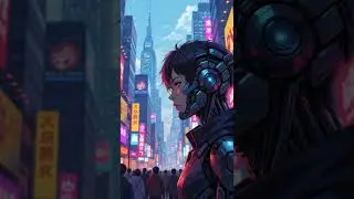 Neon Rebellion: The Cyborg Who Fought the System ⚡🤖 #CyberpunkShorts #SciFiStory