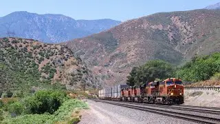 Long and Powerful Freight Trains Traversing California’s Cajon Pass 2024