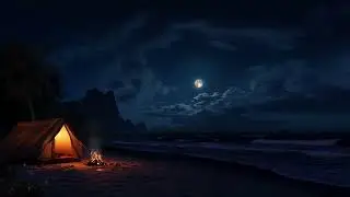 🌙 Moonlit Ocean Waves | Gentle Sea Sounds for Deep Sleep & Relaxation