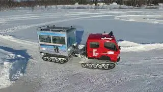 Incredible engines with the most powerful off-road vehicle TL 5 test driving session on the snow!