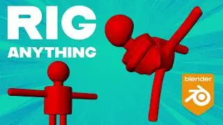 Blender Character Rigging Fast: Primitive Shape Humanoid + Mixamo Auto-Rig Workflow