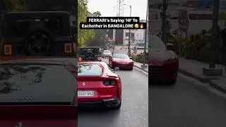 Ferrari 🐎 VS Ferrari🐎 💀🔊#bangalore #supercars
