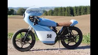Caferacer moped 50 cc 11,5 hp at 12500 rpm