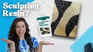 Build Bold 3D Epoxy Texture with AlumiFiber | Resin Sculpting Hack