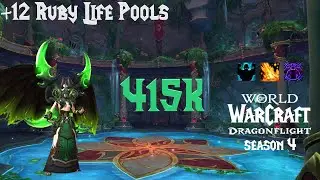 +12 Ruby Life Pools M+ | 10.2.7 | 415k overall Havoc DH Dragonflight S4 Fortified PUG