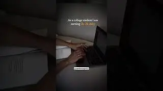 how I make money as a college student | not a scam | work from home jobs for college student #shorts