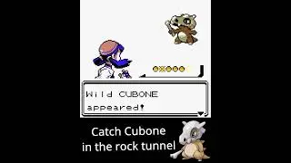 Catch Cubone in Pokemon Gold/Silver 🦴 #pokemon