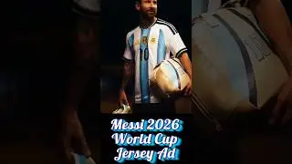 Messi - Argentina 2026 World Cup Jersey Advertisement #messigoat