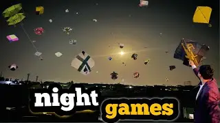 night games kite flying | night kite game with friends | #kite Usmanalivlogs