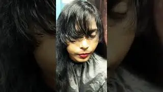 #One side hair cut # front hair style # shorts video trending 😱😱✂️😱
